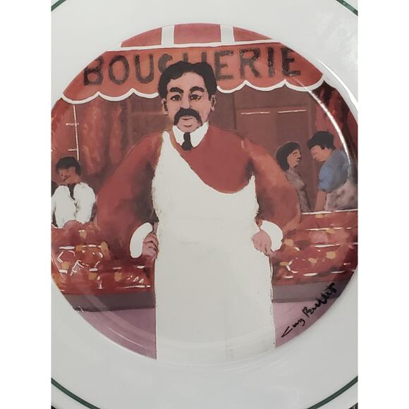 L'etalage Collection THE SHOPKEEPERS Salad Plate Collector Home Kitchen Decor - Picture 6 of 9